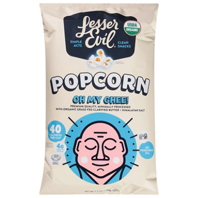 Lesser Evil Popcorn Organic Buddha Bowl Oh My Ghee! Bag - 5 Oz - Image 2