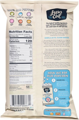 Lesser Evil Popcorn Organic Buddha Bowl Oh My Ghee! Bag - 5 Oz - Image 5