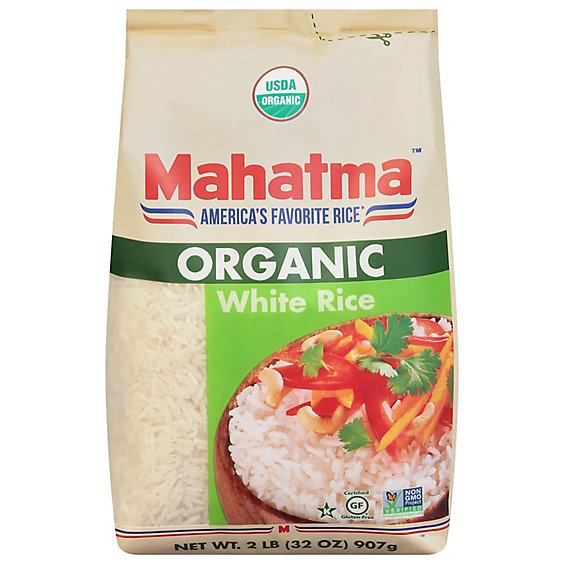 Mahatma Organic Rice White Bag - 2 Lb