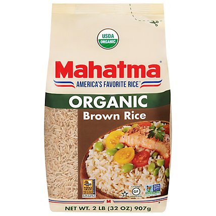 Mahatma Organic Brown Rice - 32 Oz - Image 2