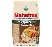 Mahatma Organic Brown Rice - 32 Oz
