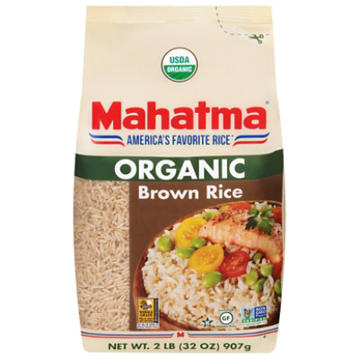 Mahatma Organic Brown Rice - 32 Oz