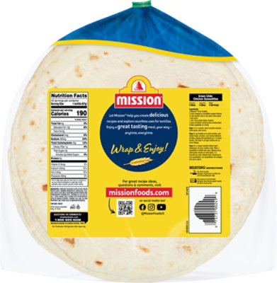 Mission Flour Burrito Tortilla 10 Inch Twin Pack - 40 Count - Image 5
