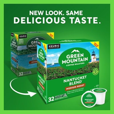 Green Mountain Nantucket Blend Medium Roast Coffee Keurig Single Serve K Cup Pods - 32 Count - Image 3