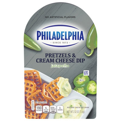 Philadelphia Pretzels & Cream Cheese Dip Jalapeno Tray - 2.52 Oz