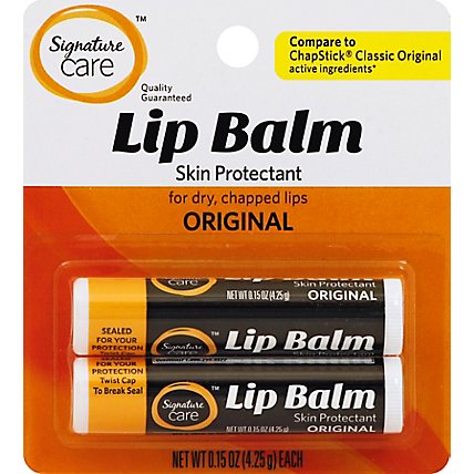 Signature Care Lip Balm Original Pack - 2-0.15 Oz - Image 2