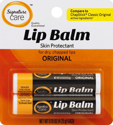 Signature Select/Care Lip Balm Original Pack - 2-0.15 Oz - Image 2