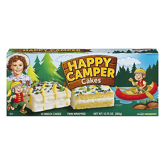 Snack Cakes Little Debbie Family Pack Happy Camper Cakes Vanilla - 12.75 Oz