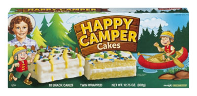 Snack Cakes Little Debbie Family Pack Happy Camper Cakes Vanilla - 12.75 Oz