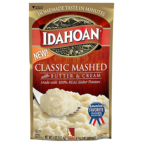 Idahoan Mashed Potatoes Classic With Butter & Cream - 4 Oz