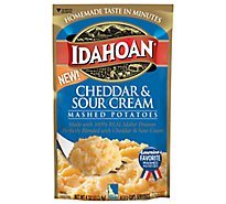 Idahoan Cheddar & Sour Cream Mashed Potatoes Pouch - 4 Oz