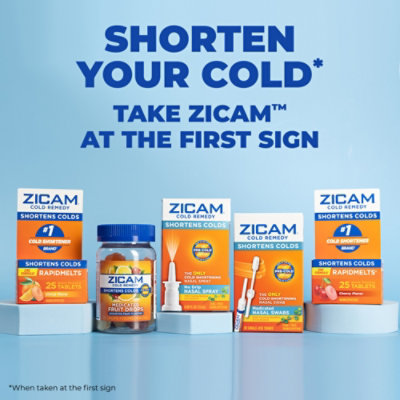 Zicam Cherry Flavor Cold Remedy Zinc Lozenges - 25 Count - Image 2