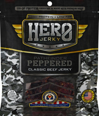 Hero Jerky Beef Jerky Pathfinder Peppered Bag - 3 Oz - Image 2