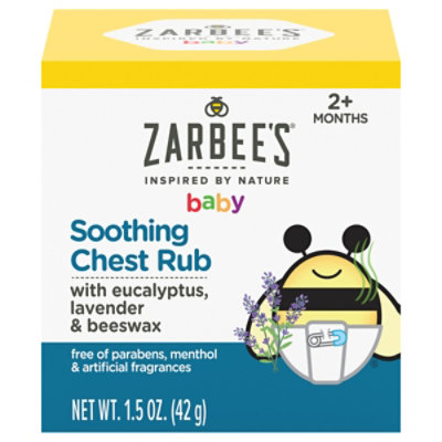 Zarbee's Eucalyptus Lavender And Beeswax Baby Soothing Chest Rub - 1.5 Oz - Image 2