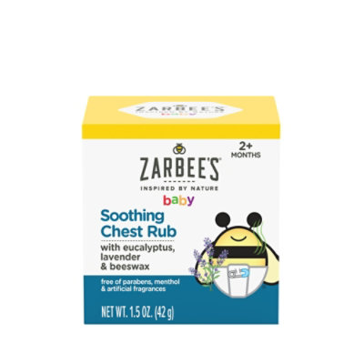 Zarbee's Eucalyptus Lavender And Beeswax Baby Soothing Chest Rub - 1.5 Oz - Image 1