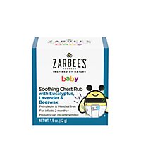 Zarbee's Baby Eucalyptus Lavender And Beeswax Soothing Chest Rub - 1.5 Oz - Image 1