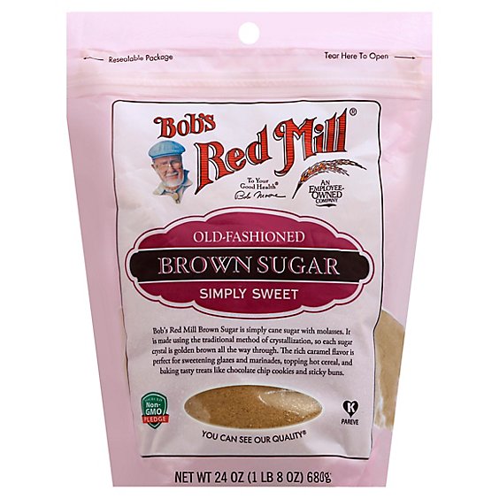Bobs Red Mill Old Fashioned Sugar Dark Brown - 24 Oz