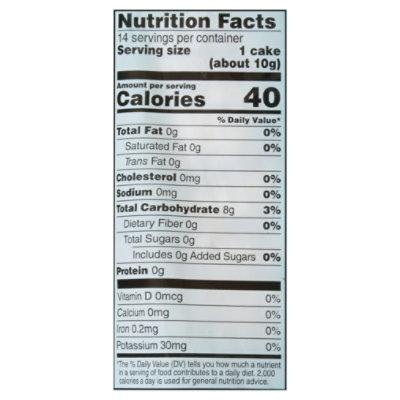 O Organics Rice Cake Unsalted Bag - 4.9 Oz - Image 3