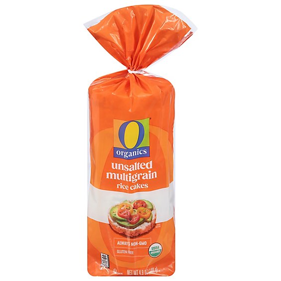 O Organics Rice Cake Multigrain Unsalted - 4.9 Oz