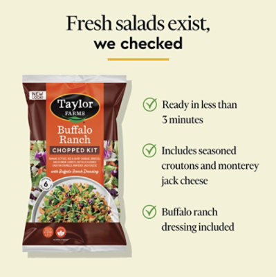 Taylor Farms Buffalo Ranch Chopped Salad Kit Bag -13.5 Oz - Image 3