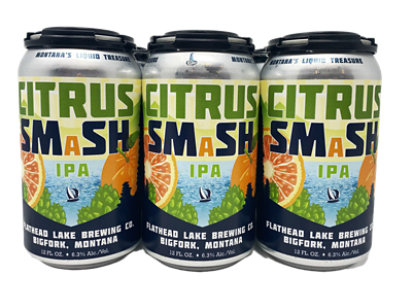 Flathead Lake Citrus Smash Ipa In Cans - 6-12 Fl. Oz. - Image 1