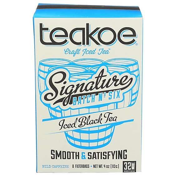 Teakoe Tea Signature Batch No. 6 Black Ice Tea - 8 Count