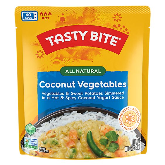 Tasty Bite Coconut Vegetables Indian Hot & Spicy - 10 Oz