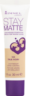 Rimmel Stay Matte Fndt Ue Ivory - 1 Fl. Oz. - Image 2
