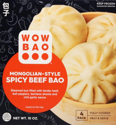Wow Bao Mongolian-Style Spicy Beef Bao - 10 Oz - Image 1