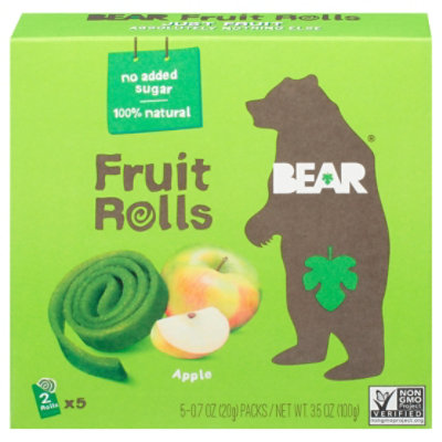 BEAR Fruit Rolls Apple Multipack - 5-0.7 Oz - Image 3