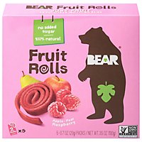BEAR Fruit Rolls Raspberry Multipack - 5-0.7 Oz - Image 1