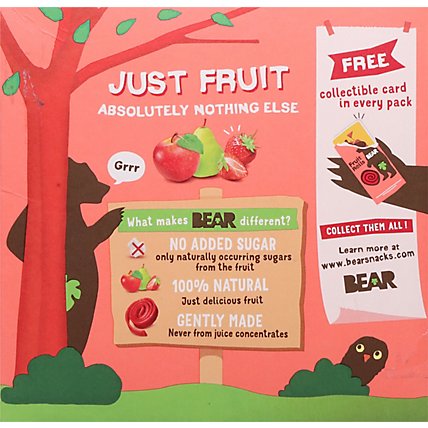BEAR Fruit Rolls Strawberry Multipack - 5-0.7 Oz - Image 6