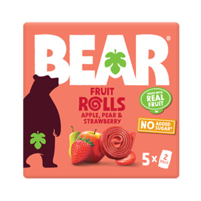 BEAR Fruit Rolls Strawberry Multipack - 5-0.7 Oz - Image 2