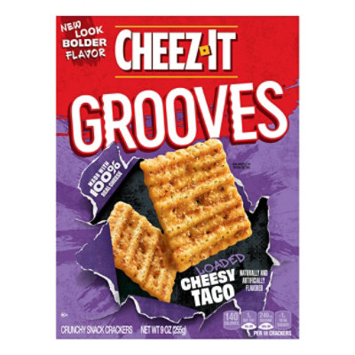 Cheez-It Crunchy Cheese Snack Crackers Loaded Cheesy Taco - 9 Oz