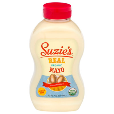 Suzies Mayonnaise Organic Squeeze Bottle - 12 Oz