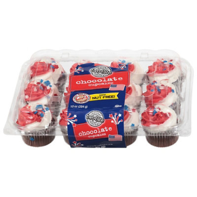  Tb Chocolate Cupcakes Patriotic - 10 Oz 