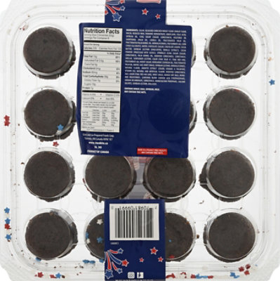 Two-Bite Brownies Red Frosting Inside Row White Frosting Outside Row - 14 Oz - Image 6