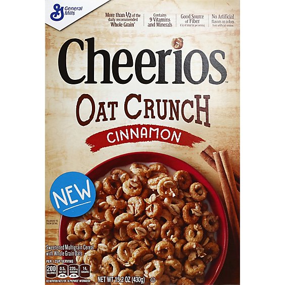 Gmi Cheerios Oat Crnch Cereal Cinn - Each