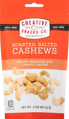 Creative Snacks Nat Delicious Cashew Snack Nut Whole Rstd Plstc Bag  3.5 Oz - 3.5 Oz - Image 2