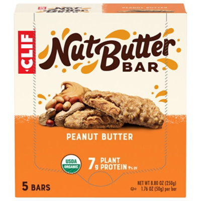 CLIF Nut Butter Bar Peanut Butter Organic Filled Energy Bars - 5-1.76 Oz - Image 1