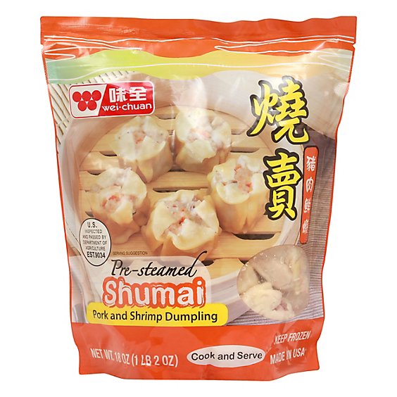Wei-Chuan Shumai Pre Steamed Pork And Shrimp Dumpling - 18 Oz