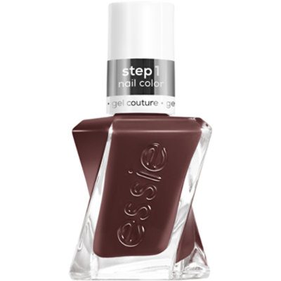 gel couture by essie gel-like nail polish vegan brown all checked out - 0.46 Fl. Oz. - Image 1