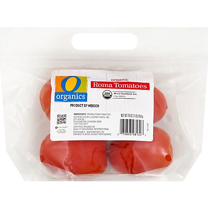 O Organics Tomatoes Roma - 16 Oz - Image 2