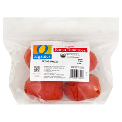 O Organics Tomatoes Roma - 16 Oz