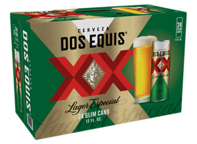 Dos Equis Mexican Lager Beer Cans - 24-12 Fl. Oz. - Image 1