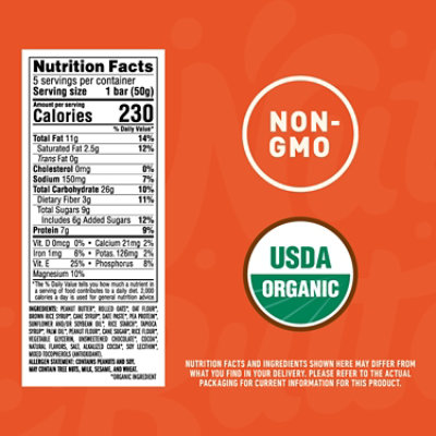 CLIF Nut Butter Bar Chocolate Peanut Butter Organic Filled Energy Bars - 5-1.76 Oz - Image 4