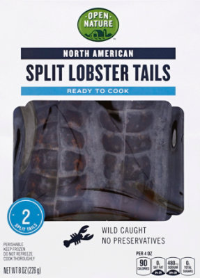 Open Nature Lobster Tail Split North American 2 Count - 8 Oz - Image 2