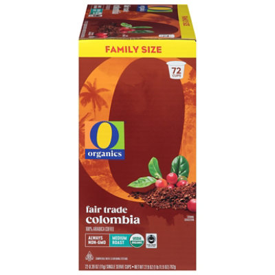 O Organics Organic Coffee Ground Colombia Medium Roast - 72 Count - Image 2