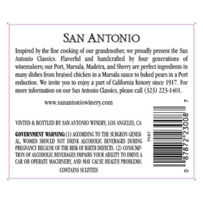 San Antonio Port - 750 Ml - Image 4