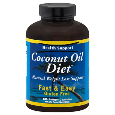 Health Sup Coconut Oil Diet 180 Count Haggen